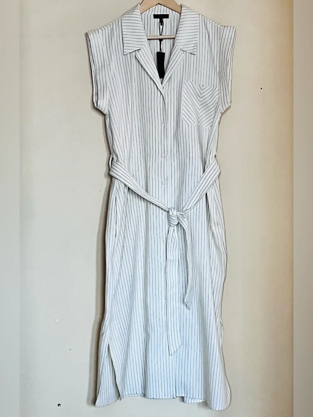 RAG & BONE Helena Stripe Linen Blend Shirtdress - Picture 11 of 16